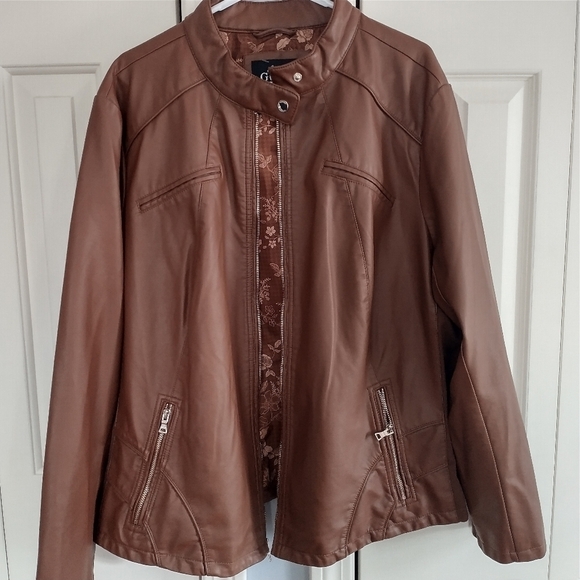 Guess Faux Leather Jacket 3X - Picture 2 of 14
